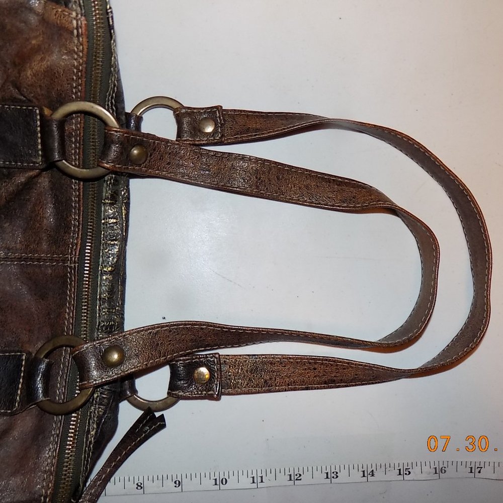 Marco Buggiani Croc embossed large leather bag - Picture 12 of 16